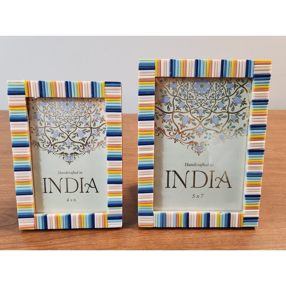 World Traveler Collection Jaipur In Bloom Set Of 2 Decorative Picture Frames NWT